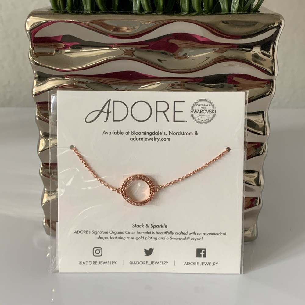Adore by Swarovski Organic Circle Bracelet